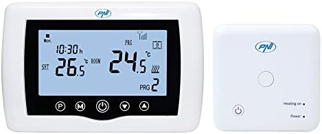  Termostato inteligente PNI CT36 inalámbrico, control por WiFi y Internet, para hogares, con APP TuyaSmart
| Termostato 