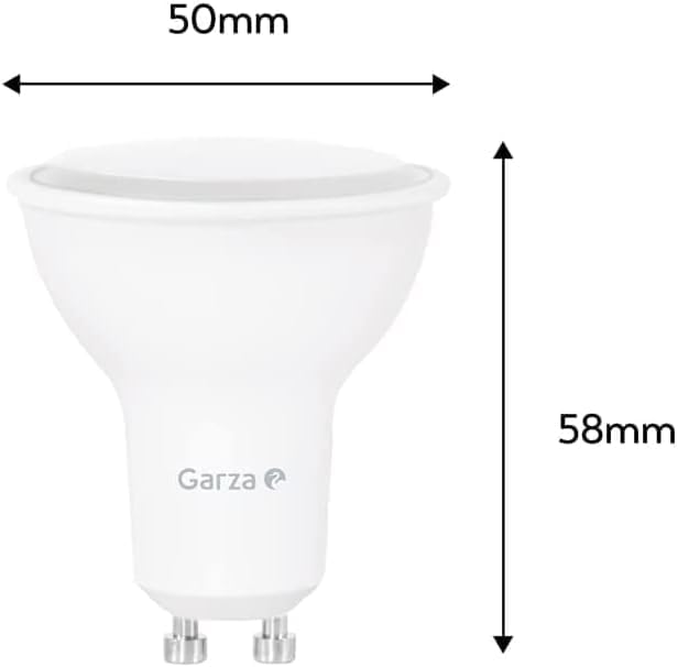 Garza Pack 12 Bombillas LED GU10 Luz Neutra 4000K 7W 700 Lúmenes No Regulable