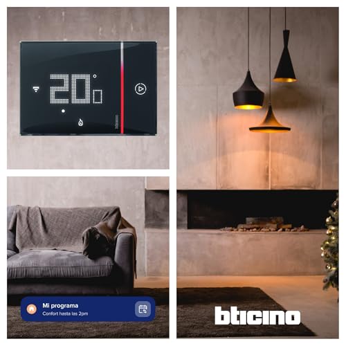  BTICINO Smarther con Netatmo | Termostato WiFi para Control Remoto con App Home | Compatible con Alexa, Google Assistan