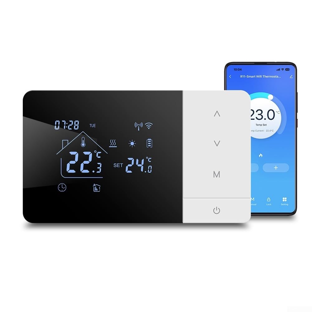  Termostato inteligente WiFi programable para calderas de gas Tuya Smart-Life Alexa
| Termostato inteligente WiFi progra