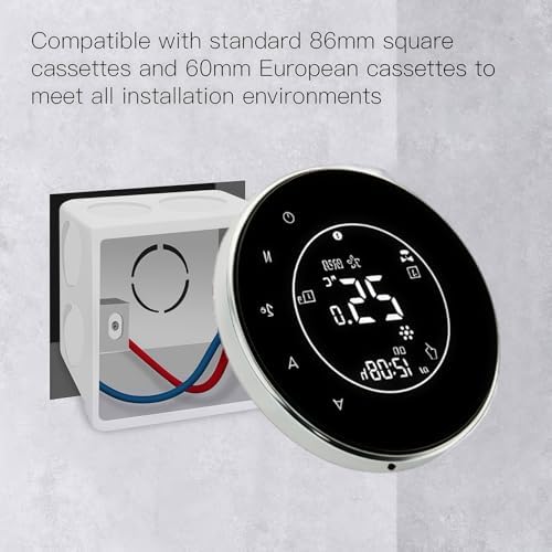  6000 Serie Wi-Fi Termostato Programable para Calefacción y Aire Acondicionado con Pantalla Táctil y Control Remoto
| Te