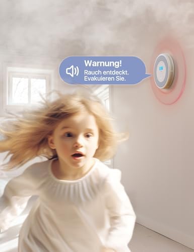 Detector X-Sense de Humo y CO XS0A-SR, ideal para hogares, con salida de voz y batería reemplazable