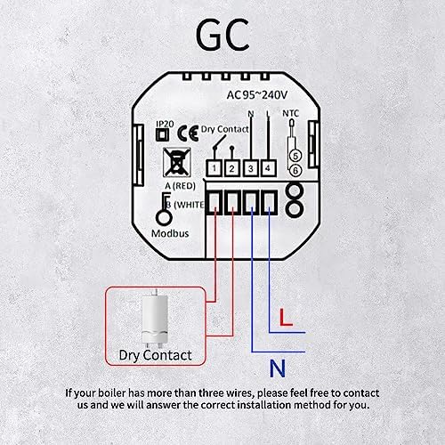  Termostato inteligente MOES WiFi para calefacción por suelo radiante
| Controlador de temperatura MOES para caldera de 