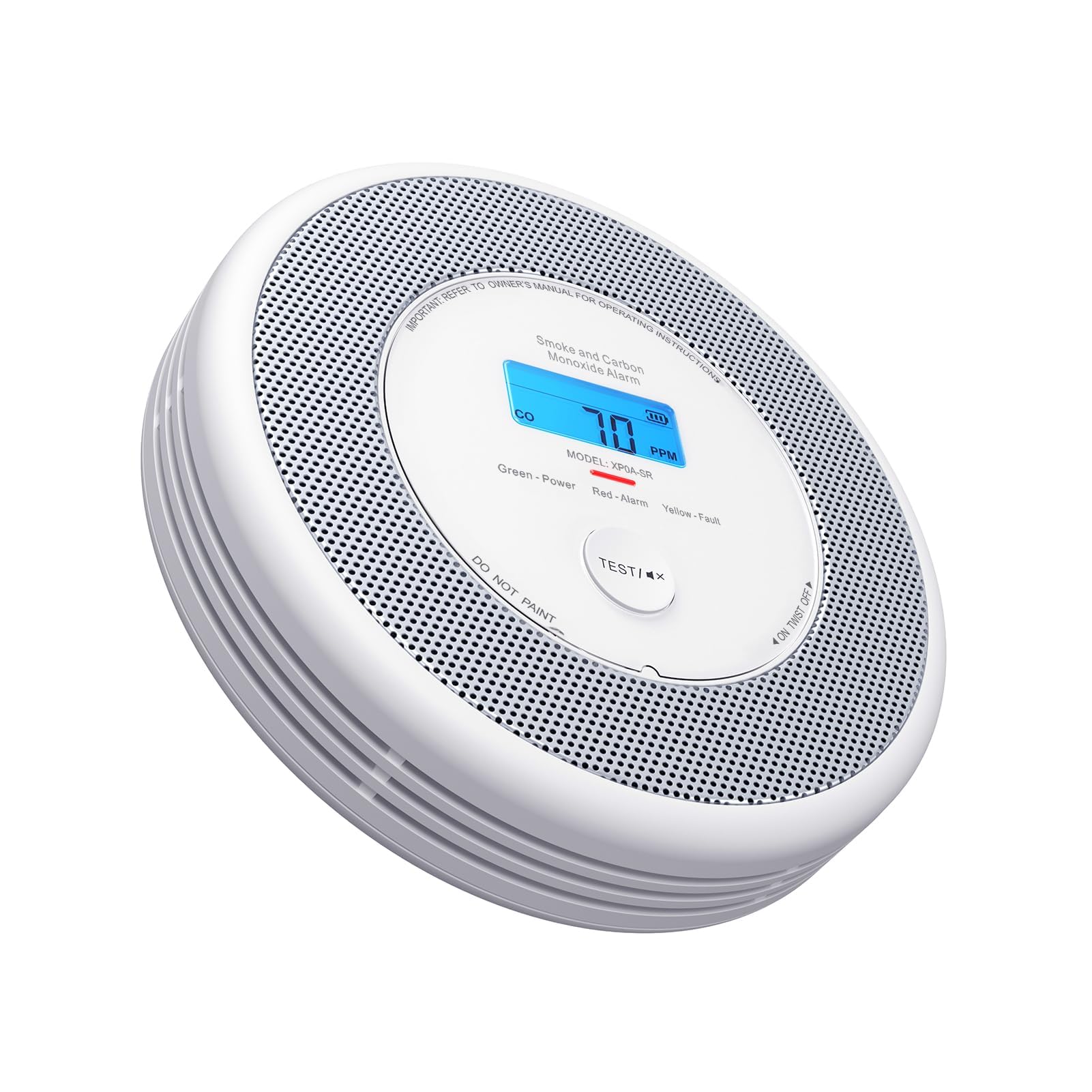 Detector X-Sense de Humo y CO XS0A-SR, ideal para hogares, con salida de voz y batería reemplazable